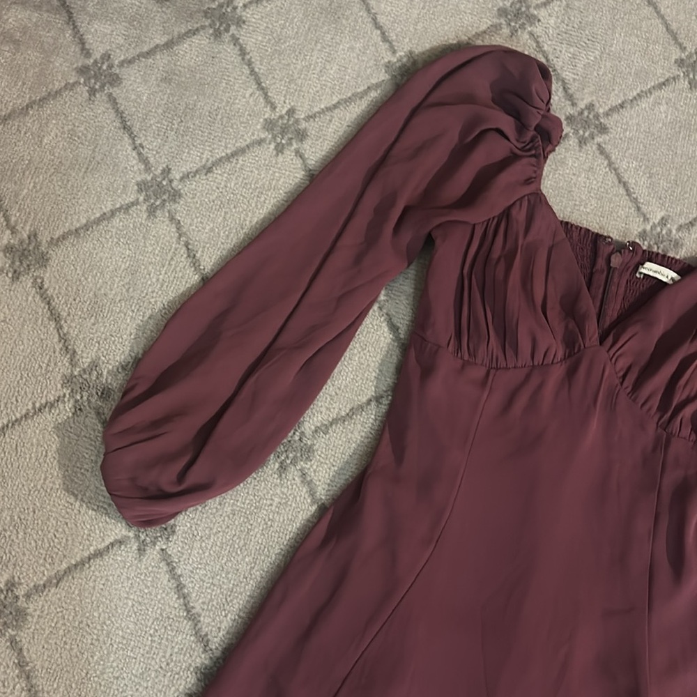 Abercrombie & Fitch Purple Long Sleeve Dress - Picture 3 of 7
